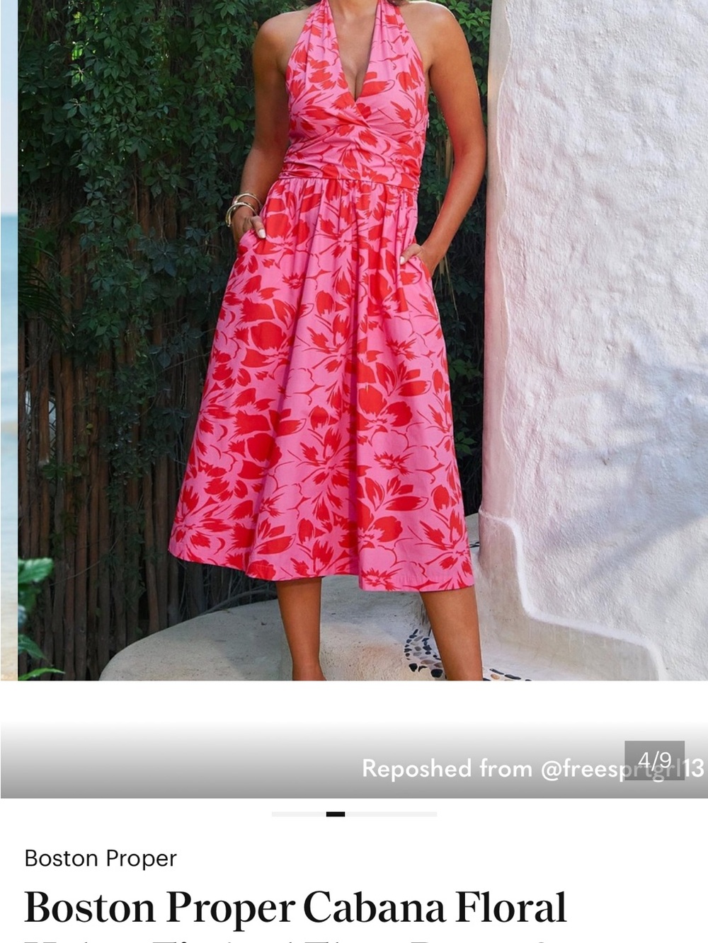 Boston Proper Beautiful Halter Dress - Picture 4 of 10